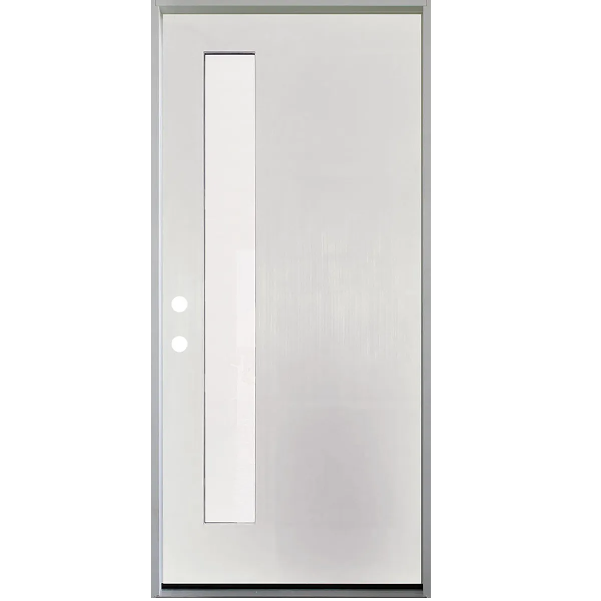 1-LITE OFFSITE, ACID ETCH FIBERGLASS DOOR UNFINISHED WHITE