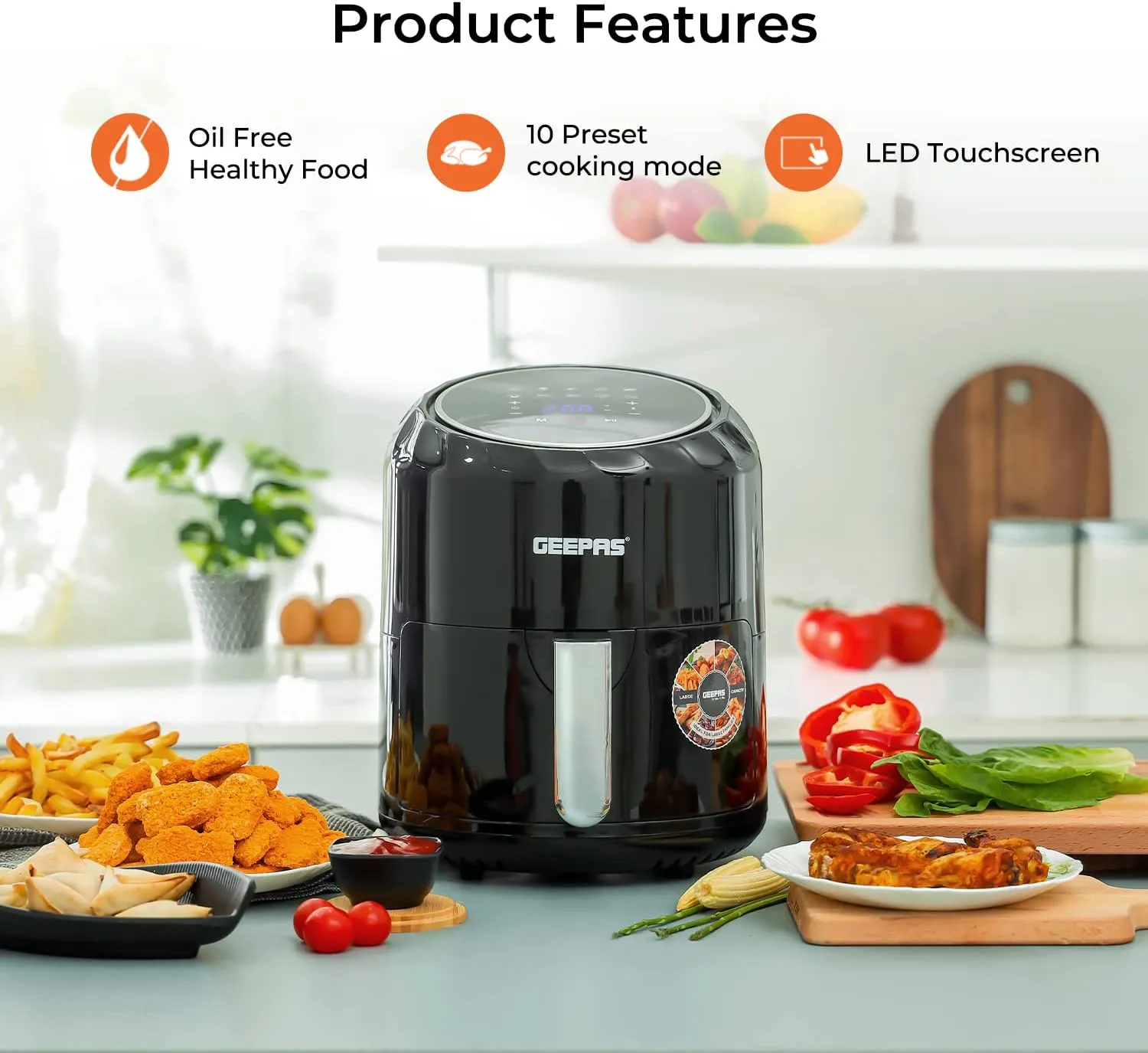 10-In-1 Rapid 3.5L 'Vortex' Air Fryer   Free Recipe E-Book