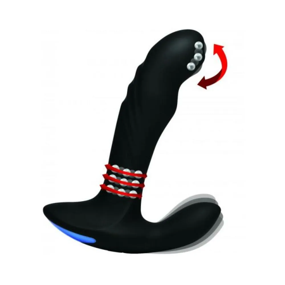 17X P-Trigasm 3 in 1 Silicone Prostate Stimulator Black