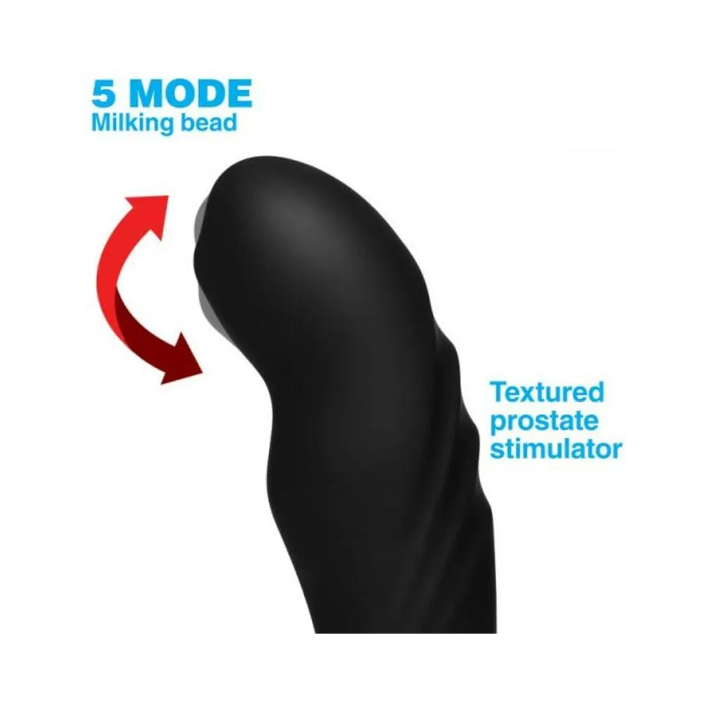 17X P-Trigasm 3 in 1 Silicone Prostate Stimulator Black