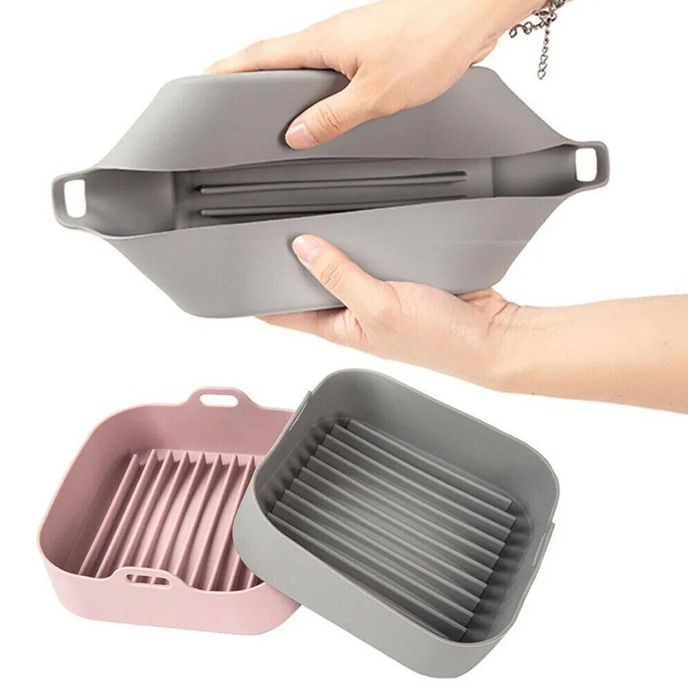 20.5CM Square Reusable Silicone Baking Pot Basket