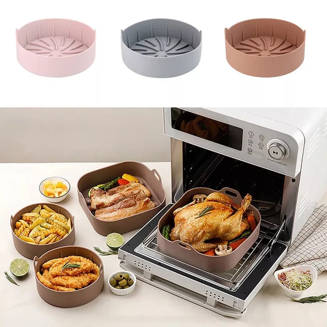 20.5CM Square Reusable Silicone Baking Pot Basket