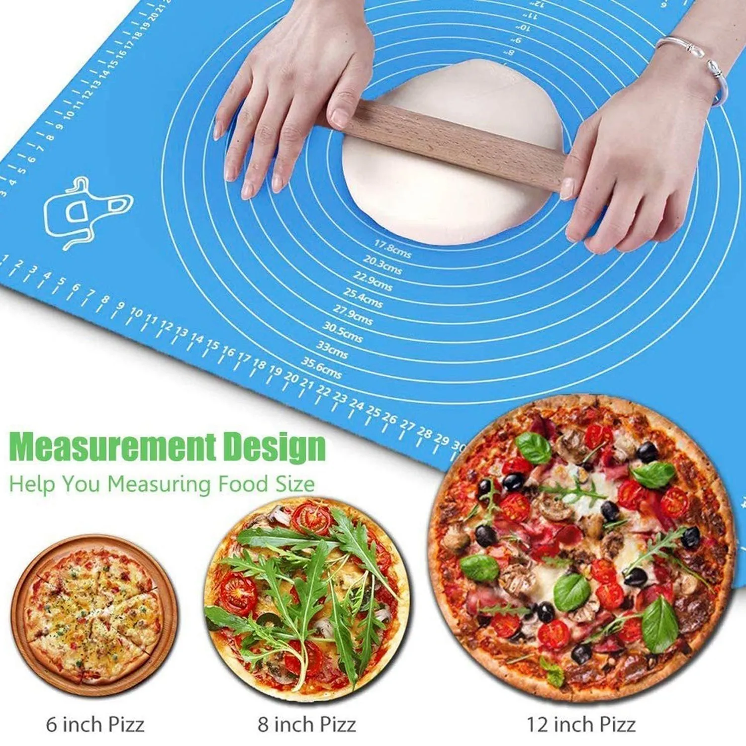 2585 Rolling Mat Silicone Baking Mat Fondant Mat Sheet Chapati