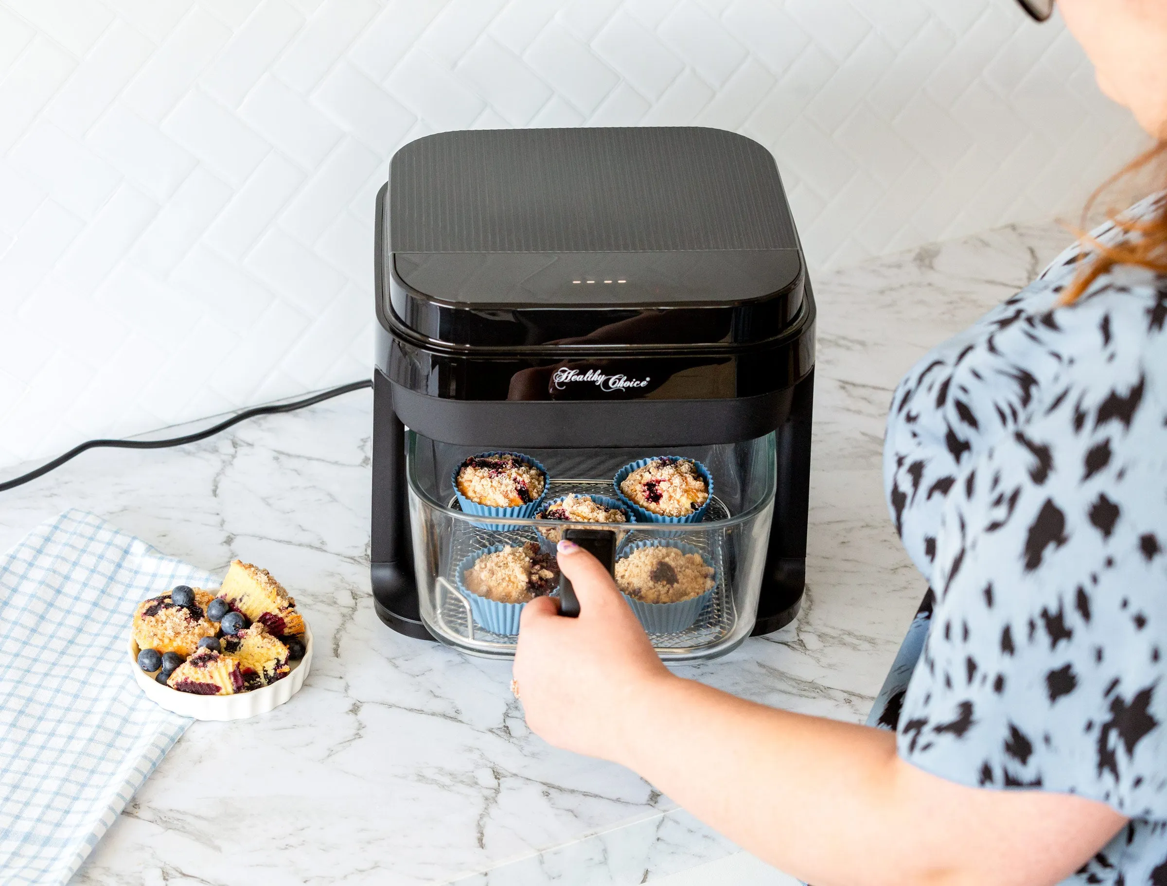 6.5L Digital Air Fryer with Glass Cooking Basket