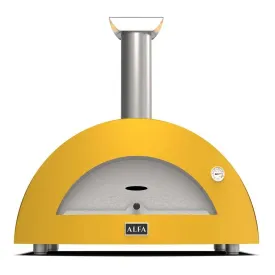 Alfa 3 Pizze 42.5" Moderno Gas Pizza Oven - Fire Yellow