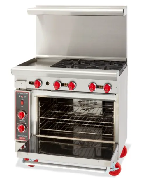 American-Range 36-Inch Restaurant Range with Convection Oven AR-6-C