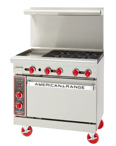 American-Range 36-Inch Restaurant Range with Convection Oven AR-6-C