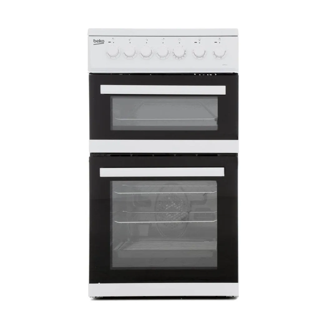 Beko EDP503W 50cm Electric Double Oven with Grill Cooker  White