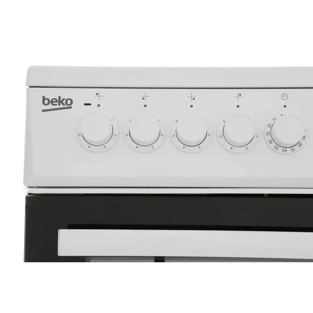 Beko EDP503W 50cm Electric Double Oven with Grill Cooker  White