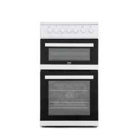 Beko EDVC503W 50cm Double Oven Electric Cooker - White