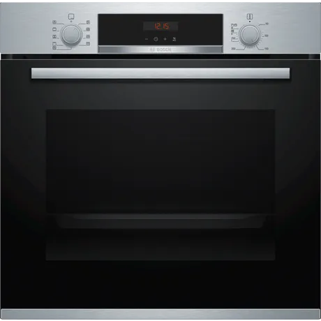 Bosch HBS573BS0B 59.4cm Built-in Electric Single Oven with 3D Hot Air Stainless Steel