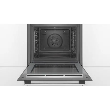 Bosch HBS573BS0B 59.4cm Built-in Electric Single Oven with 3D Hot Air Stainless Steel