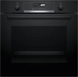 Bosch HRG579BB6B Serie 6, Built-in oven with added steam function, 60 x 60 cm, Black