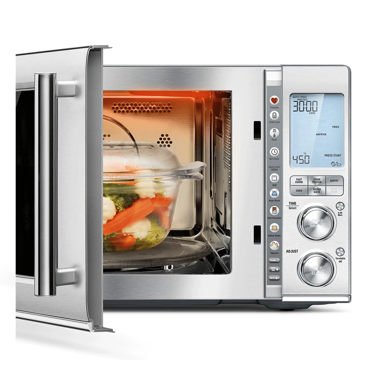 Breville Combi Wave Microwave, Brushed Stainless Steel #BMO870BSS1BCA1