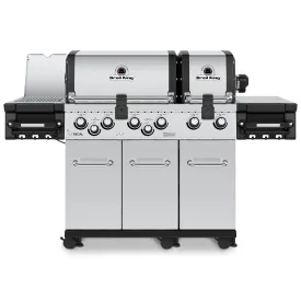 Broil King REGAL S690 PRO IR BBQ w/ Infrared Side Burner, Rear Rotisserie Burner & Rotisserie Kit