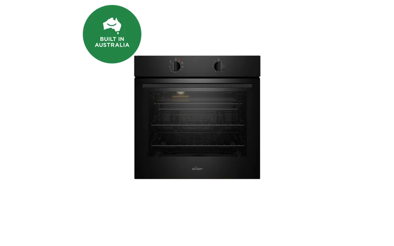 Chef 60CM Multi-Function 3 Oven Black CVE612DB