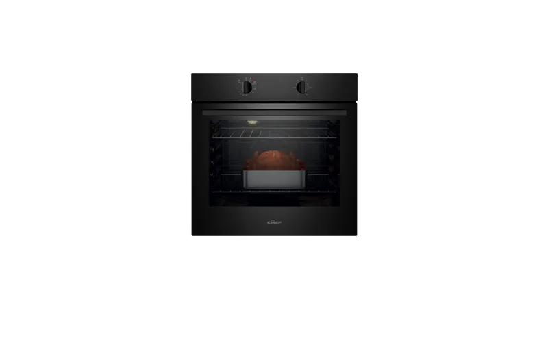 Chef 60CM Multi-Function 3 Oven Black CVE612DB