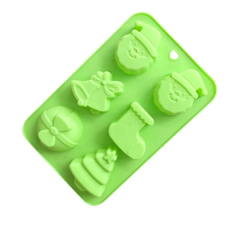 Christmas Design Santa Soap Mould 6 Bars 88g