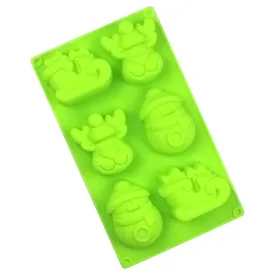 Christmas Design Soap Mould 6 Bars 140g