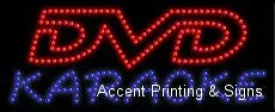 DVD Karaoke LED Sign (High Impact, Energy Efficient)