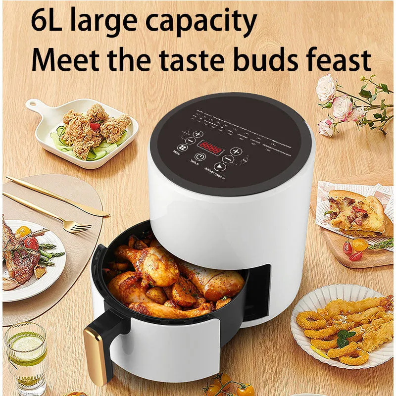 Electric Hot Air Fryers, Healthy Cooking With Temperature Control & Nonstick Basket Compact Space Saving, 360 Degree Hot Air Circulation