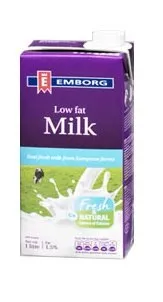 Emborg UHT Milk Low Fat 1 L