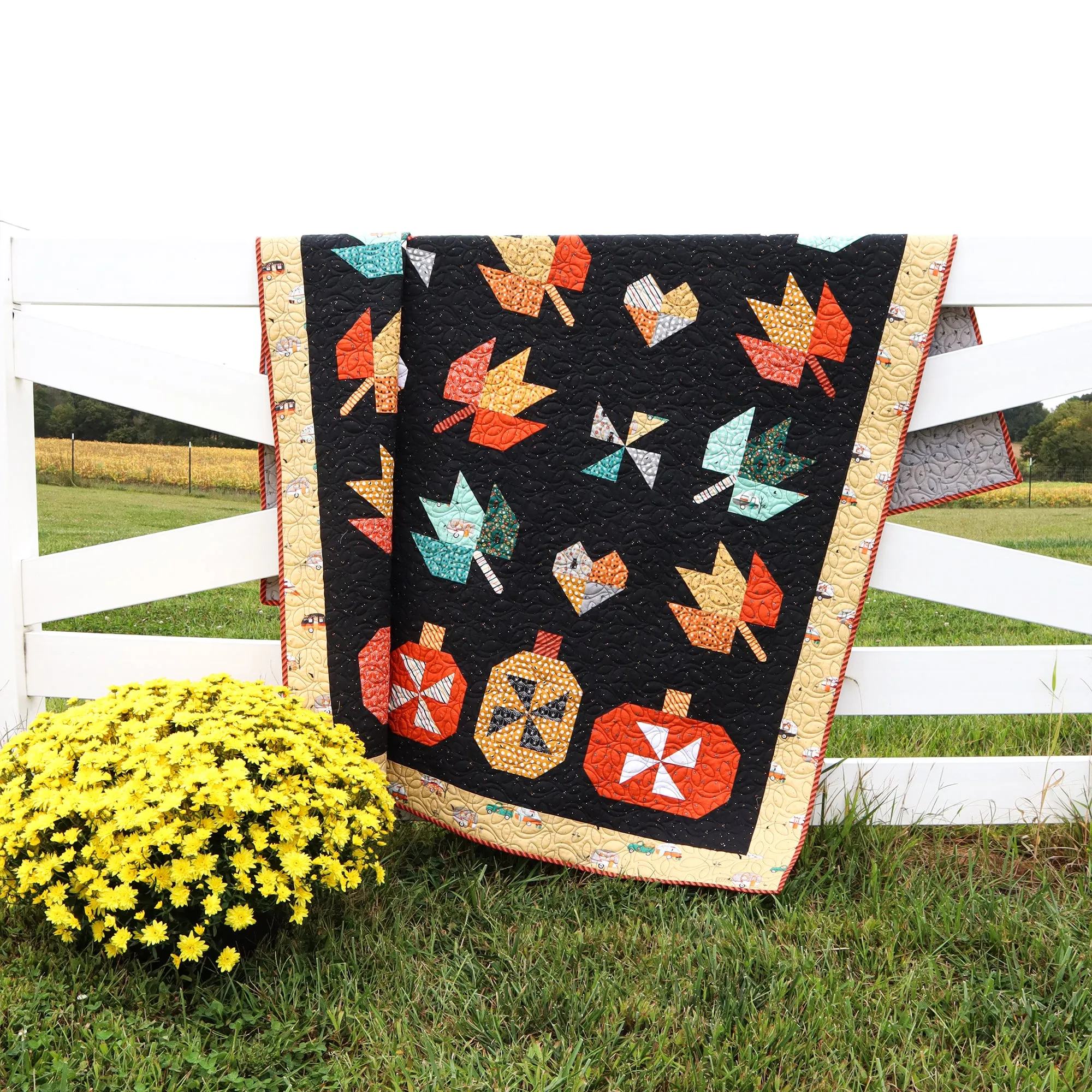 Fall in Love Quilt Paper Pattern