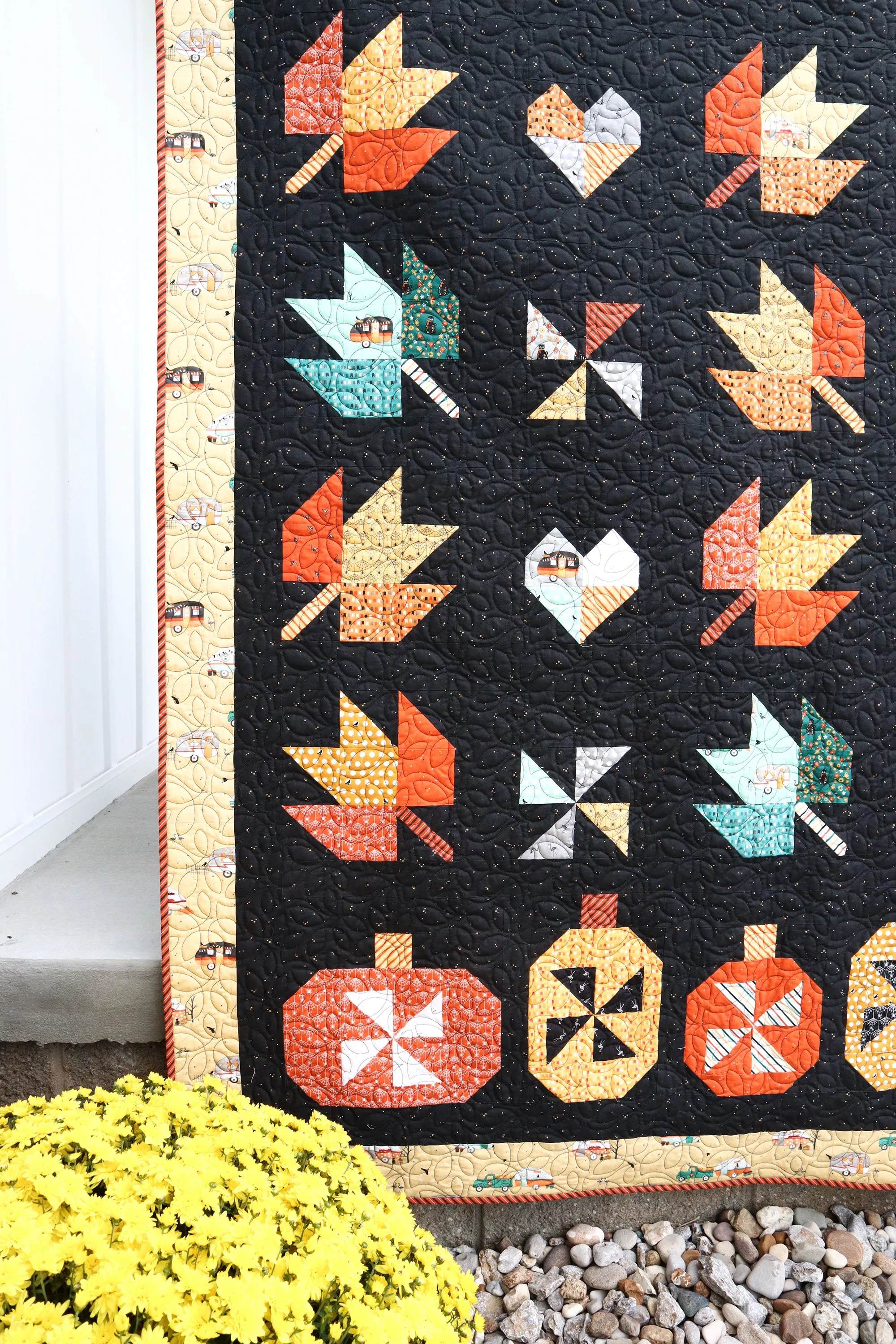 Fall in Love Quilt Paper Pattern