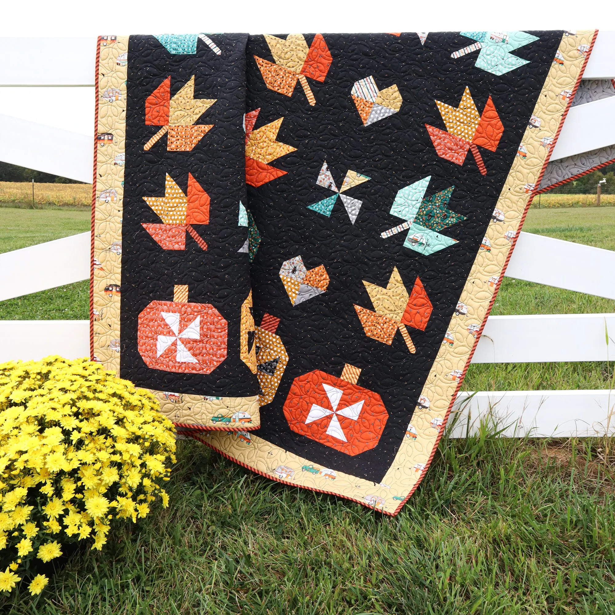 Fall in Love Quilt Paper Pattern