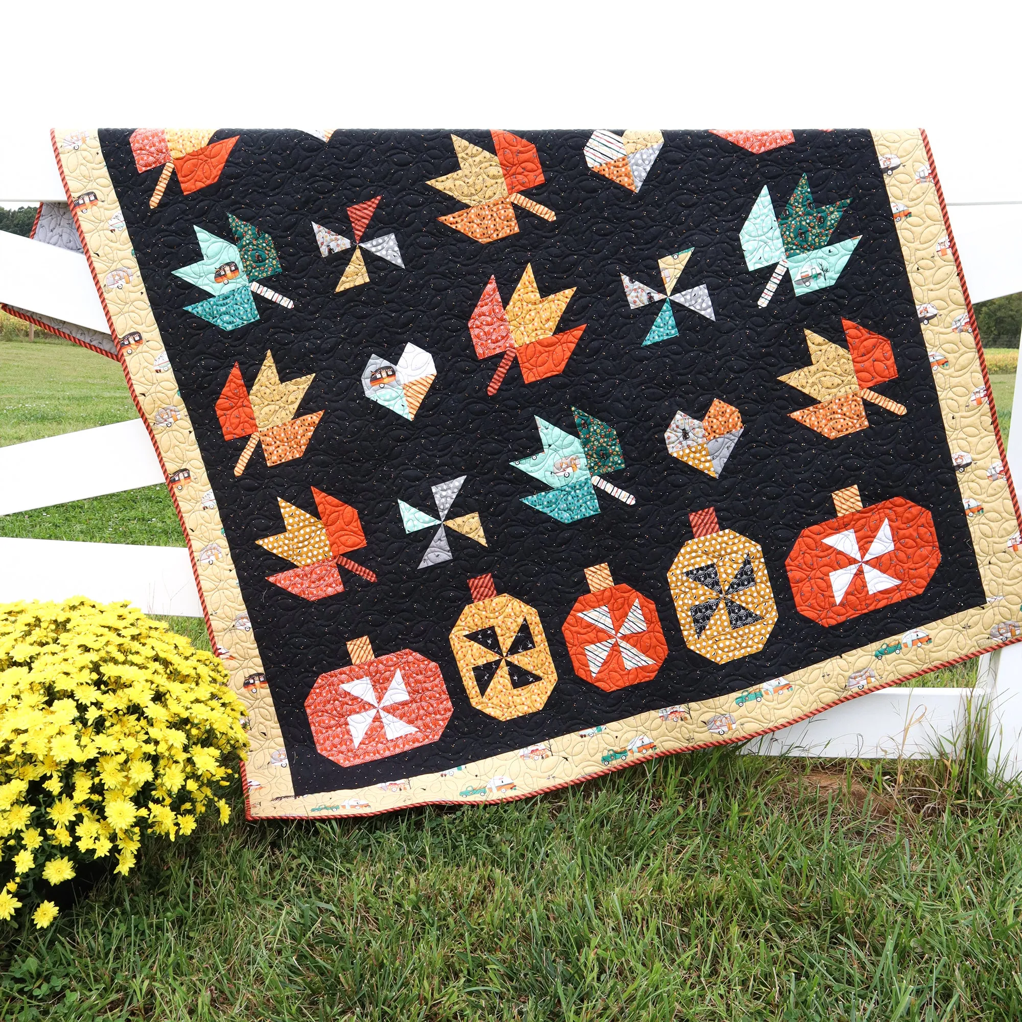 Fall in Love Quilt Paper Pattern