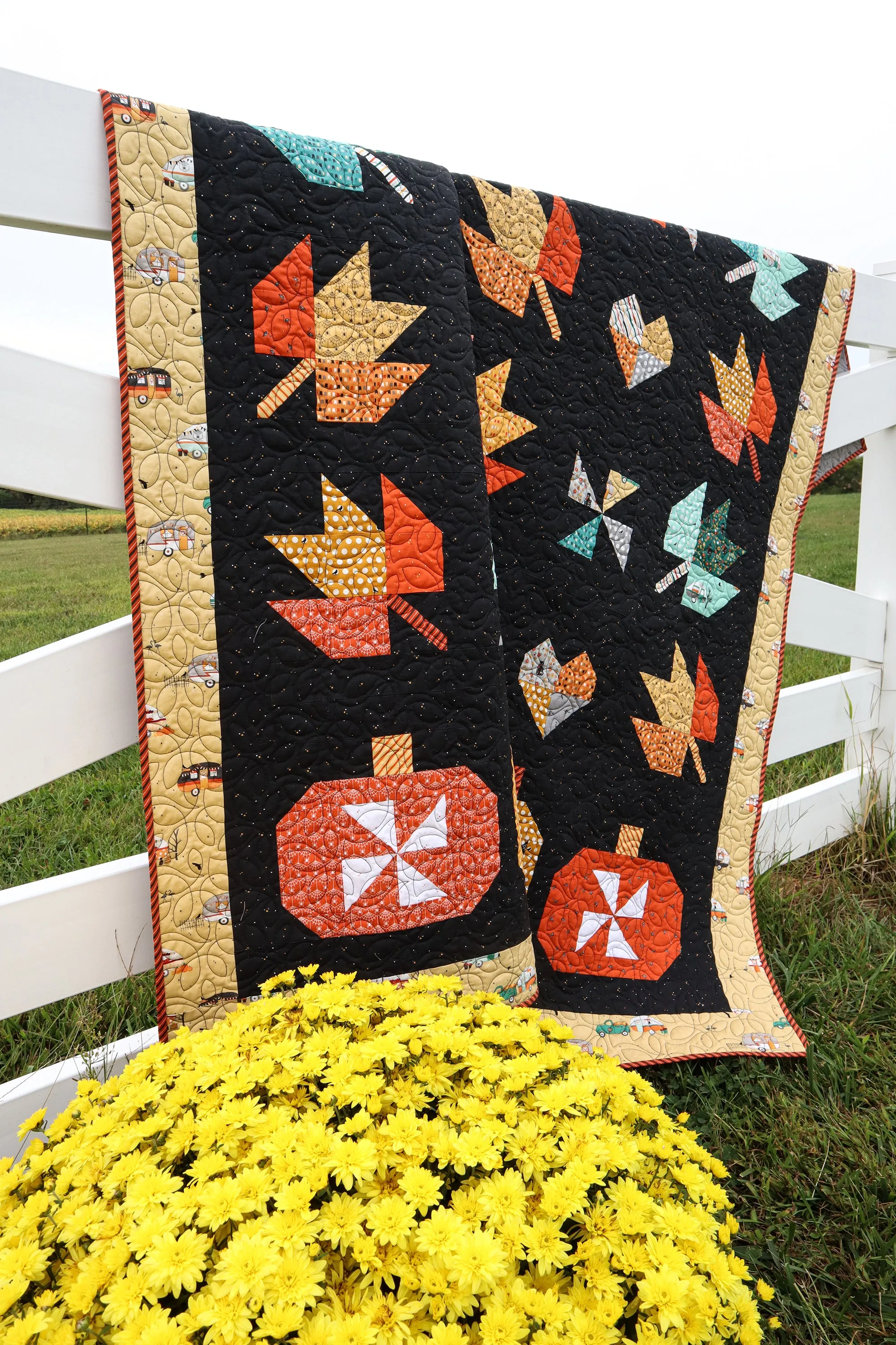 Fall in Love Quilt Paper Pattern