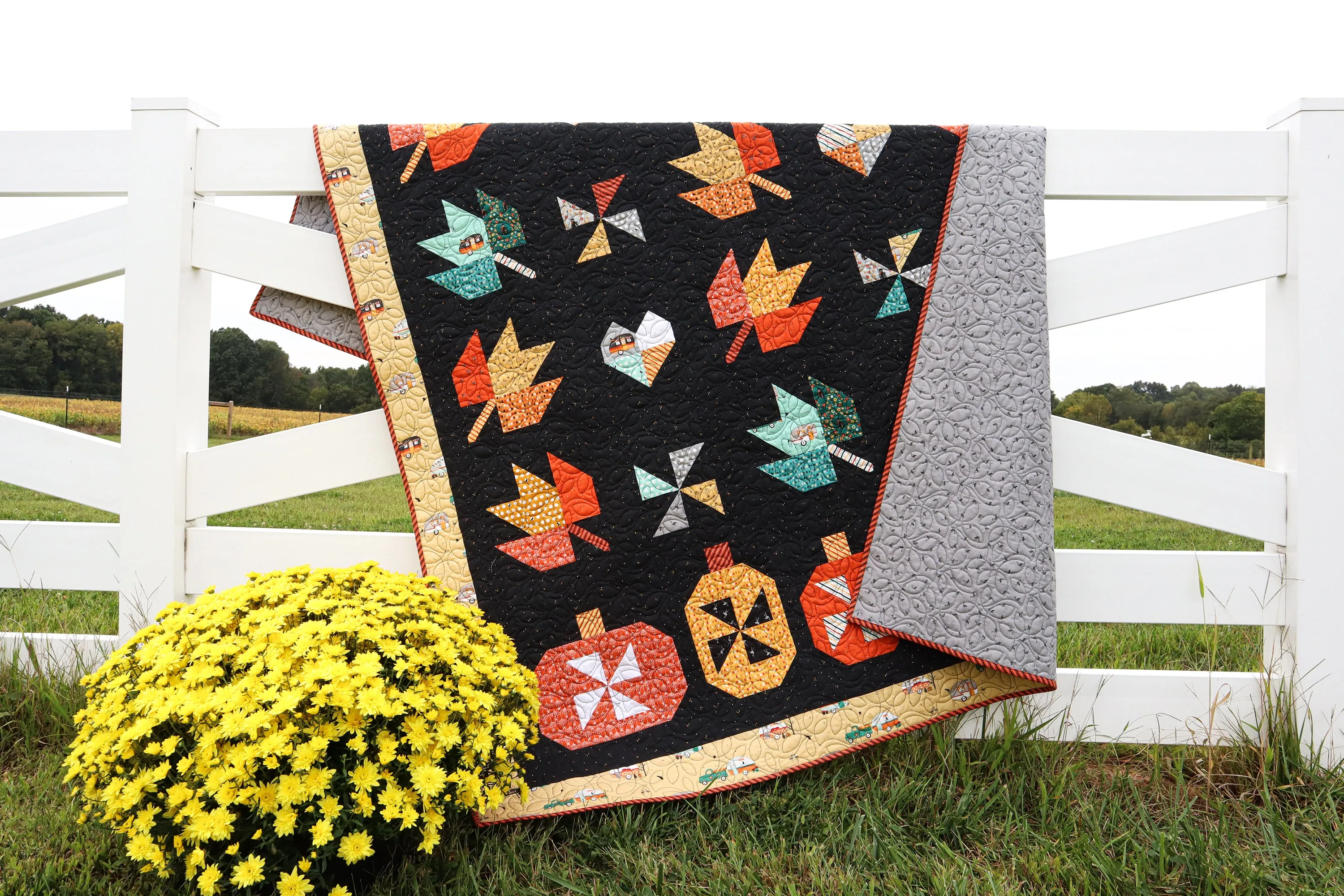 Fall in Love Quilt Paper Pattern