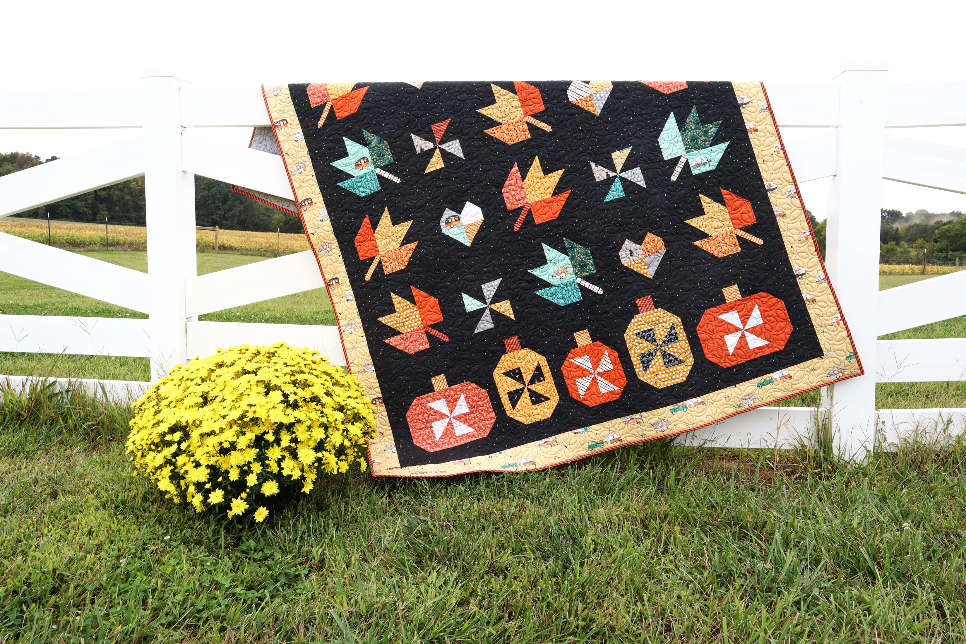 Fall in Love Quilt Paper Pattern