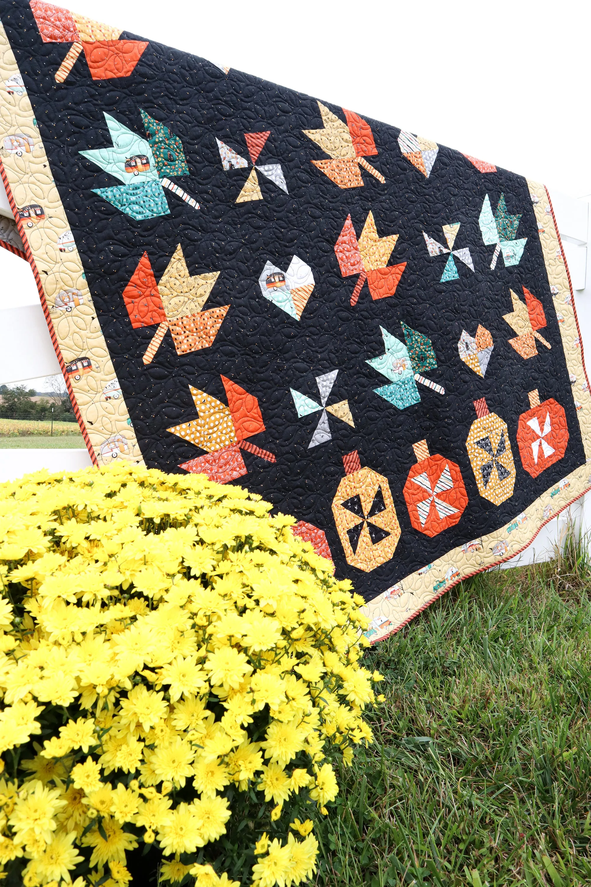 Fall in Love Quilt Paper Pattern