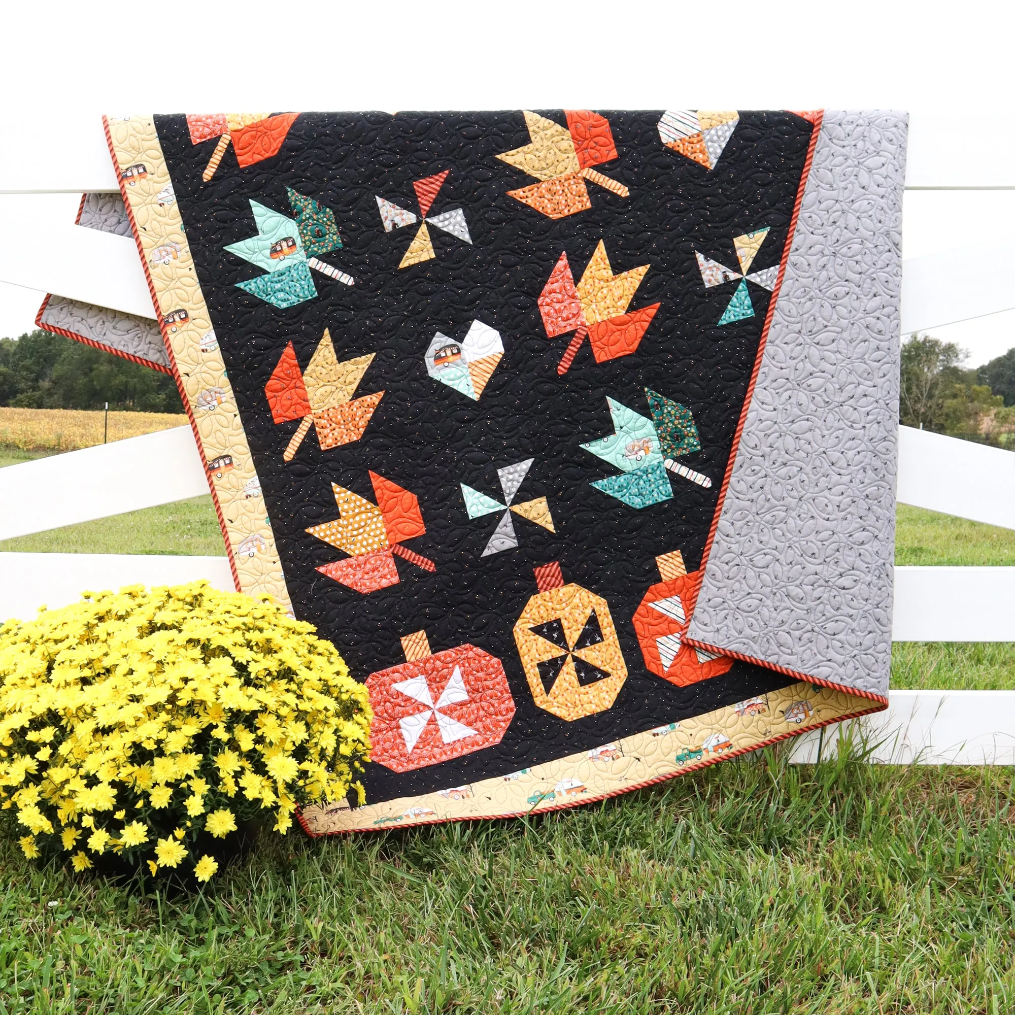 Fall in Love Quilt Paper Pattern