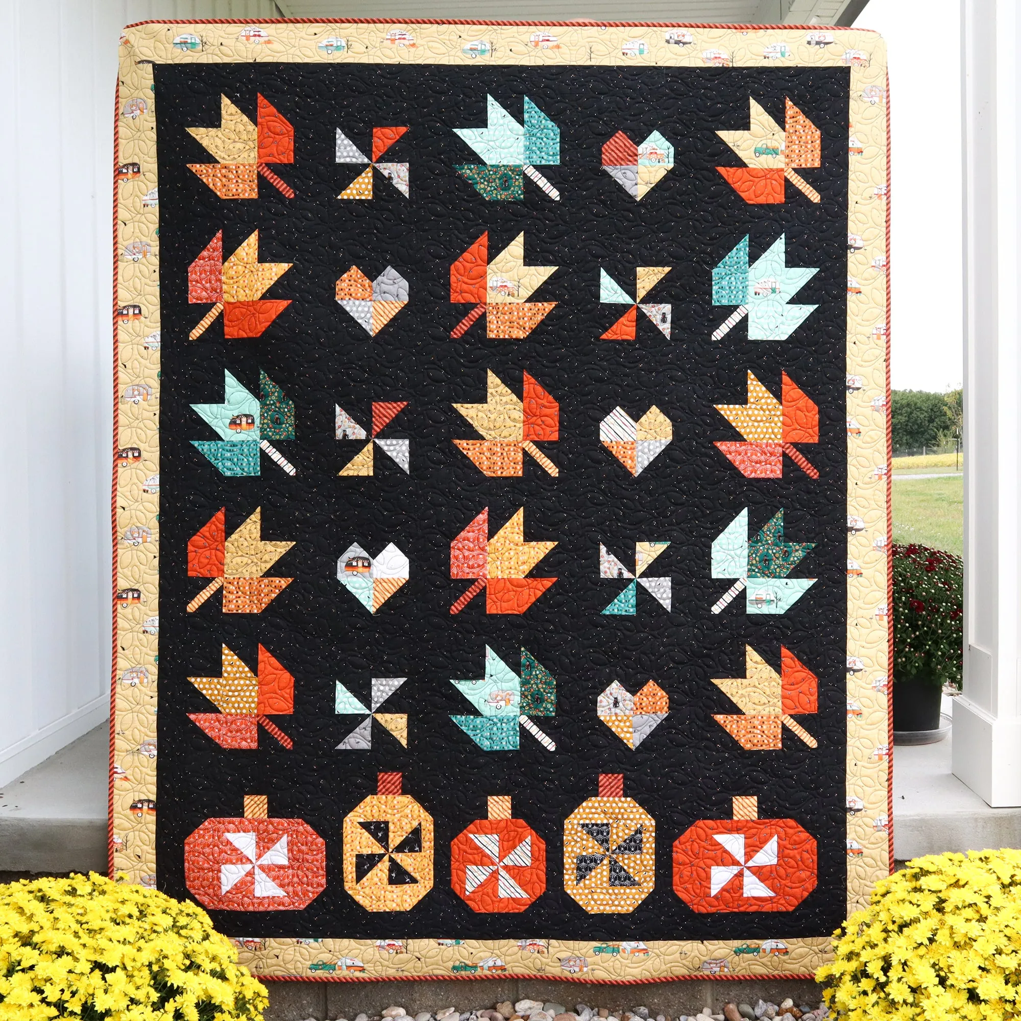 Fall in Love Quilt Paper Pattern