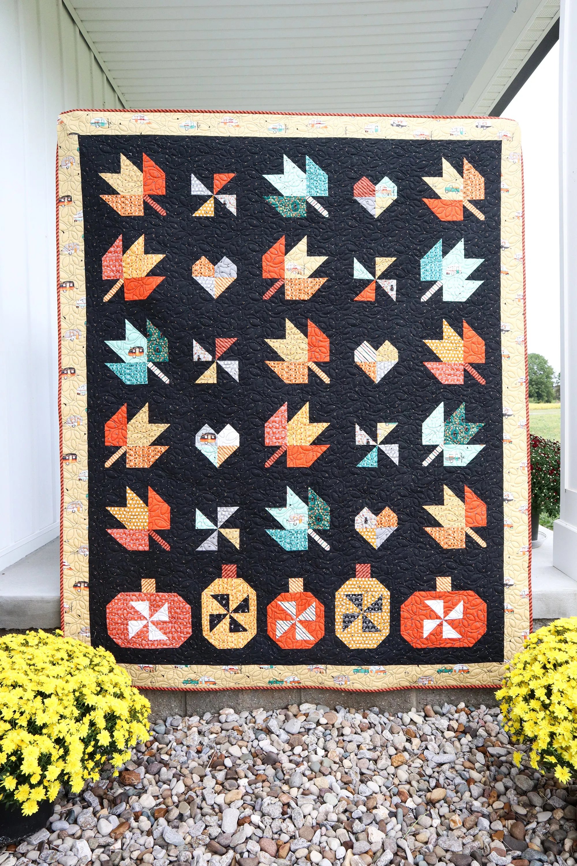 Fall in Love Quilt Paper Pattern