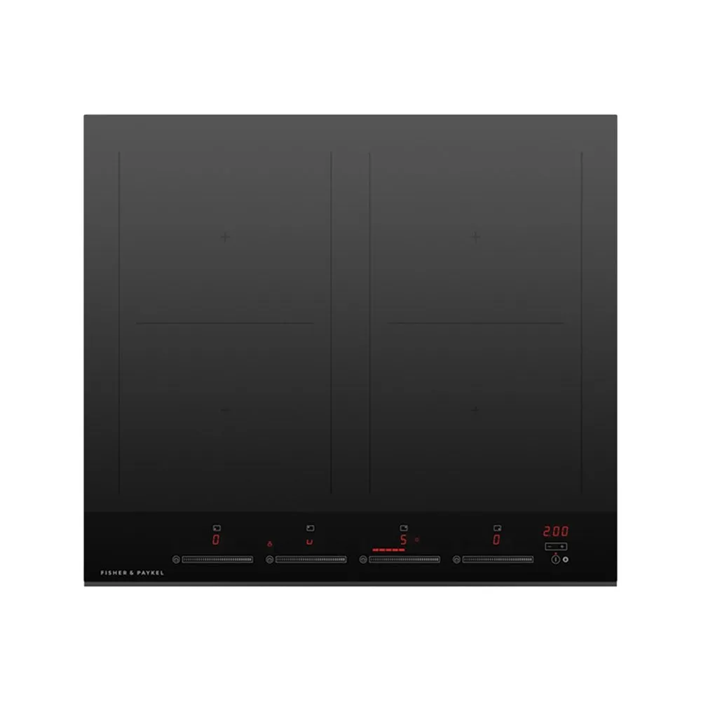 Fisher   Paykel CI604DTB4 Induction Hob with 4 Zones, SmartZone, Black Glass- 60cm Wide