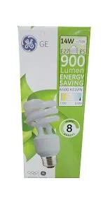 GE Energy Saving Screw Bulb 900 Lumen E27 14W