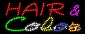 Hair & Color LED Sign (High Impact, Energy Efficient)