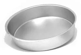 HAZEL Aluminium Round Shape Cake Mould, Silver, Large