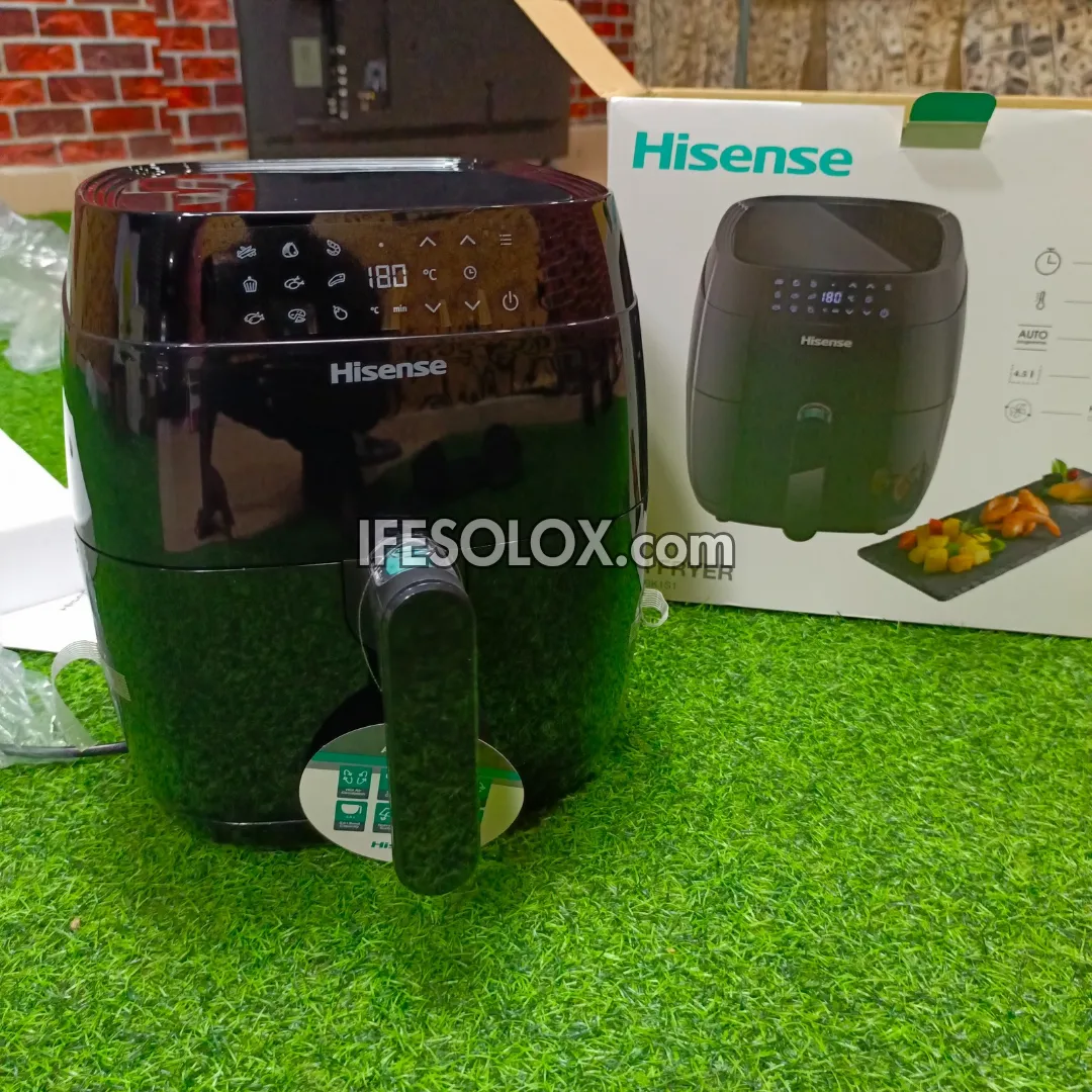 Hisense H04AfBK1S1 4.5Liter Air Fryer with 1400W and LED Control Panel - Brand New