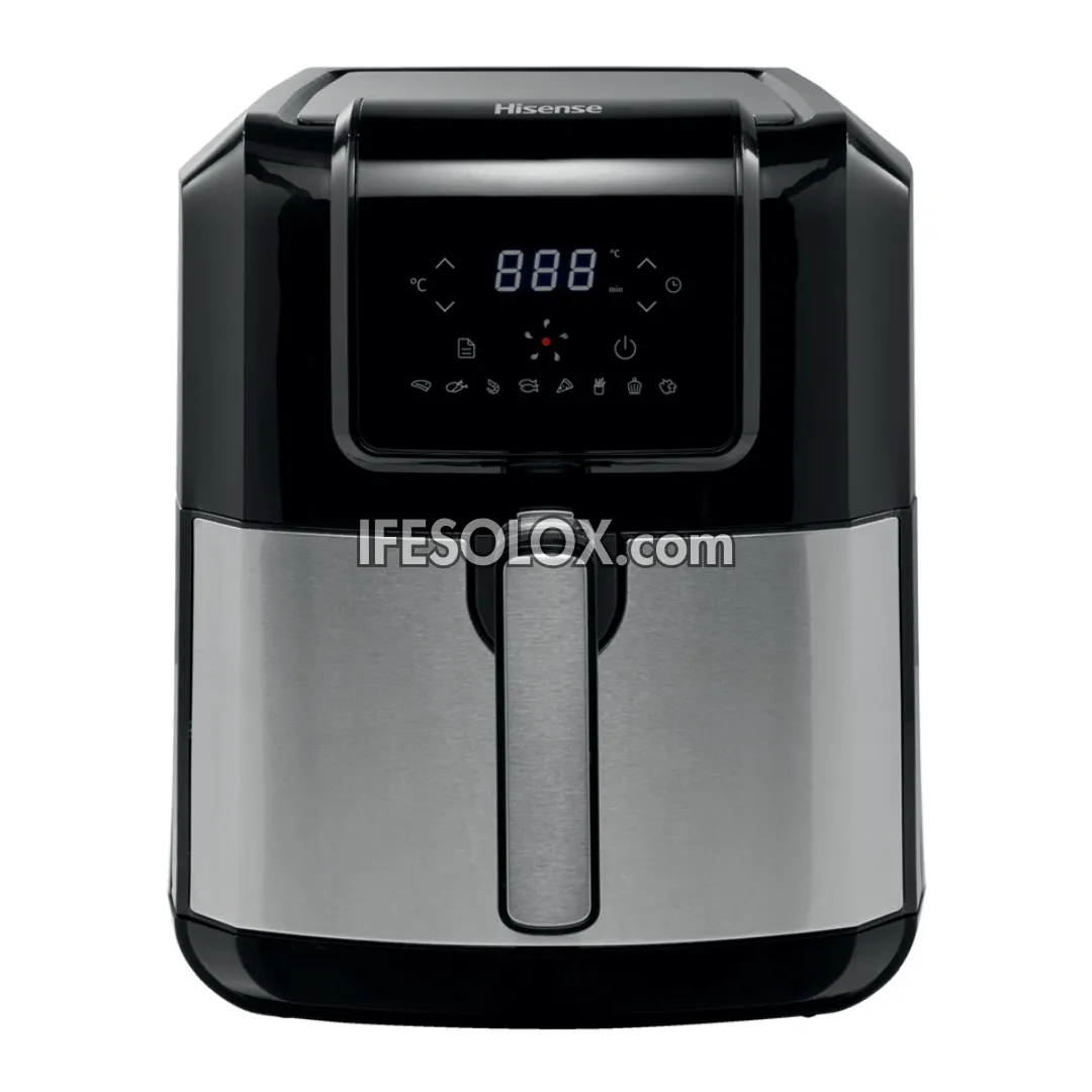 Hisense H06AFBS1S3 6.3Liters Air Fryer with 1700W, Dual Baskets and Multi-LED - Brand New