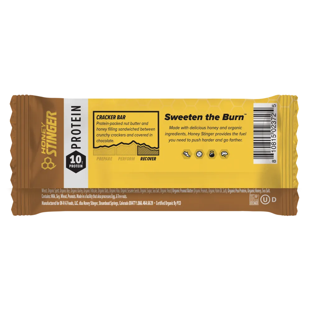 Honey Stinger Organic Snack Bars - Peanut Butter Milk Chocolate