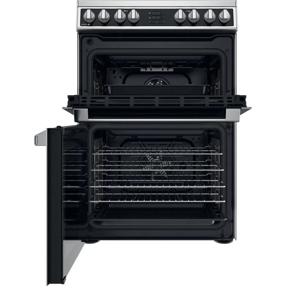 Hotpoint HDM67V8D2CX 60cm Double Oven Electric Cooker - Stainless Steel