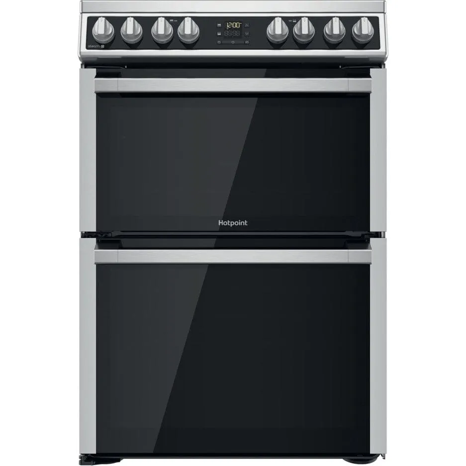 Hotpoint HDM67V8D2CX 60cm Double Oven Electric Cooker - Stainless Steel