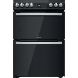 Hotpoint HDT67V9H2CB 60cm Double Oven Electric Cooker - Black