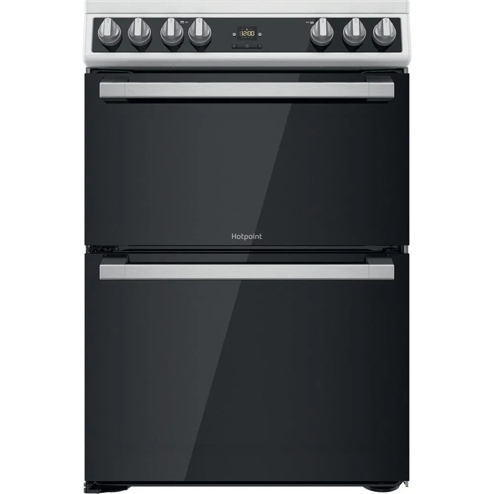 Hotpoint HDT67V9H2CW 60cm Double Oven Electric Cooker - White