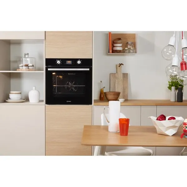 Indesit Aria IFW6340BLUK Electric Single Built in Oven in Black