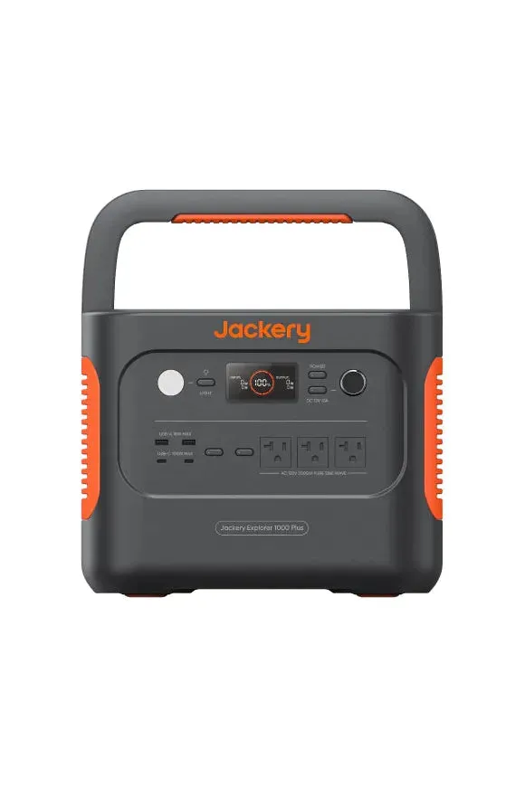 Jackery Explorer 1000 Plus Portable Power Station with 2x Solar Saga 100w Solar Panel Promo